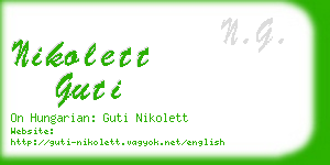 nikolett guti business card